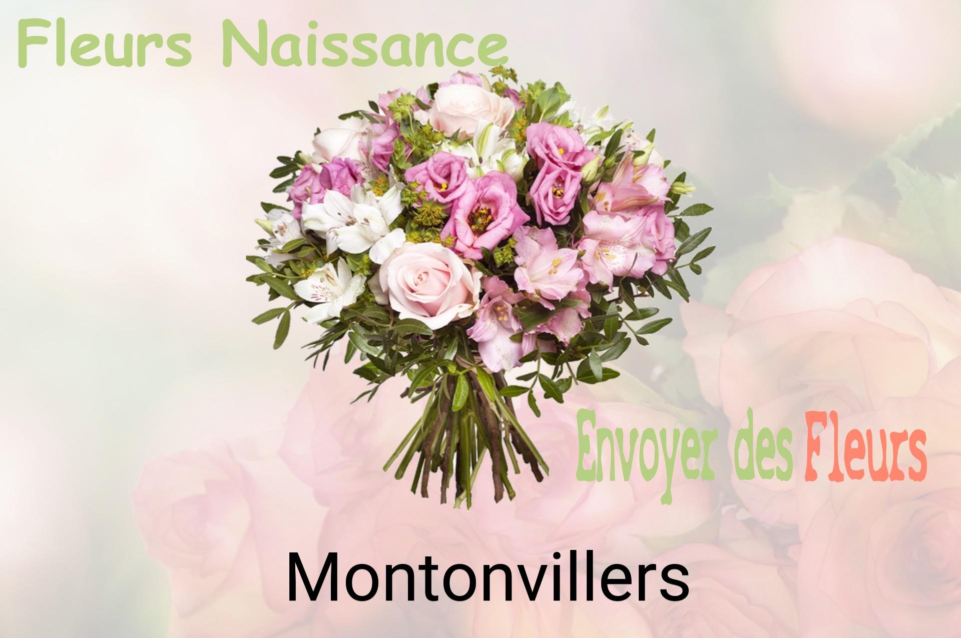 Bouquet de fleurs de naissance livré à Montonvillers