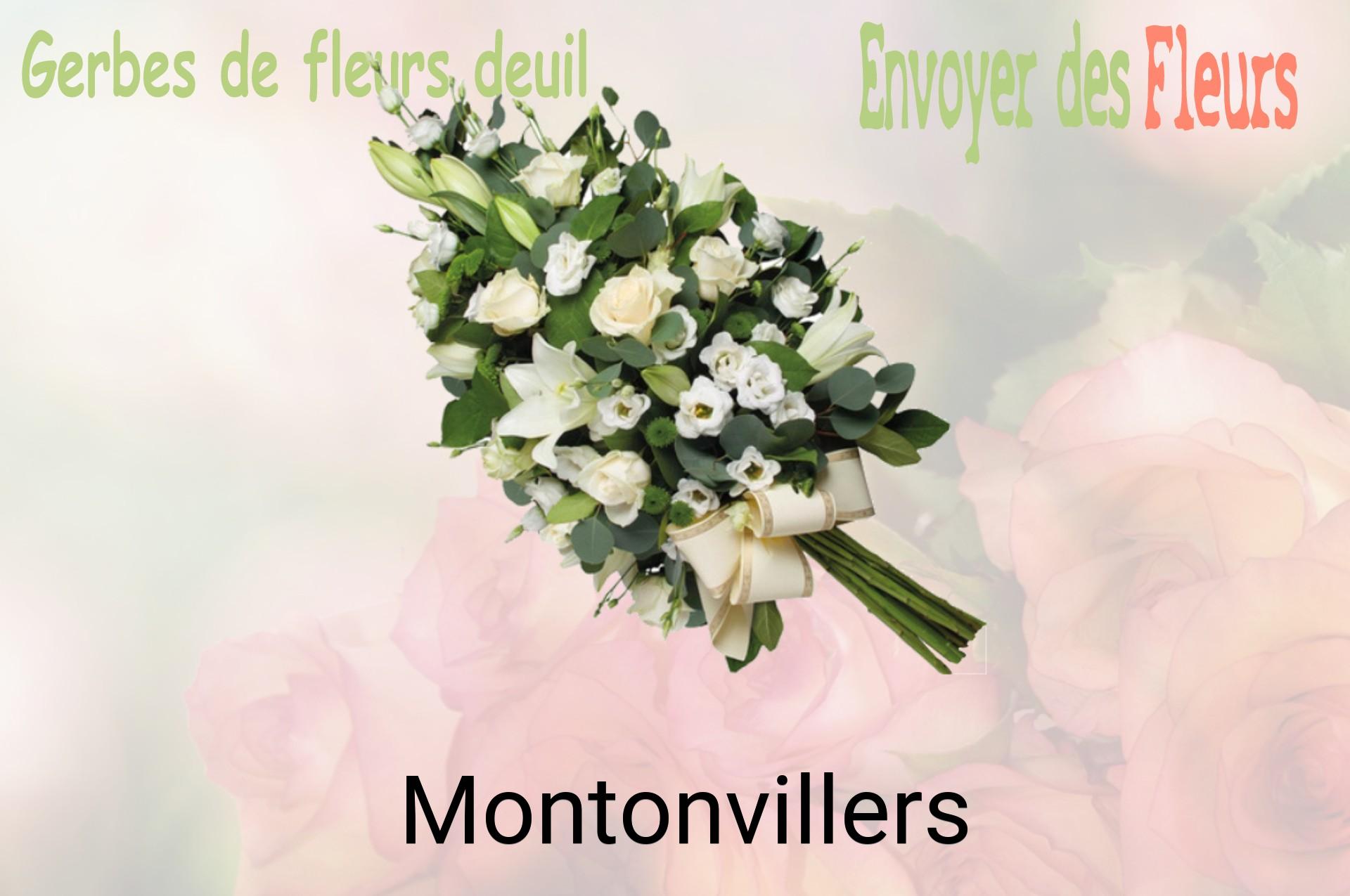 Gerbe de fleurs de deuil livrée à Montonvillers
